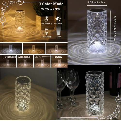 One Touch Crystal Lamp